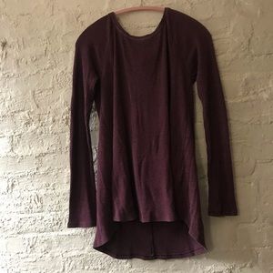 Oversized maroon thermal